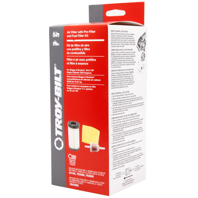 Air Filter with Pre-Filter and Fuel Filter Kit