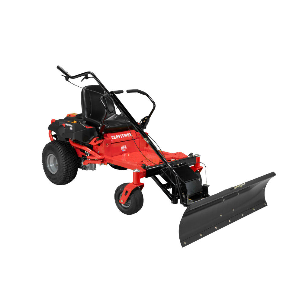Snow plow attachment on sale for craftsman riding mower