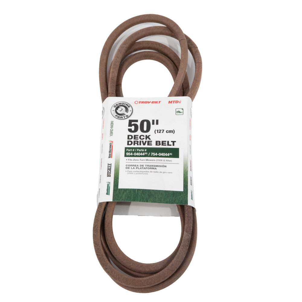 Deck belt for clearance mtd riding mower