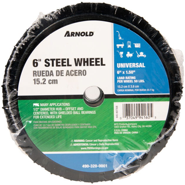 50 lbs. Load Rating. 1-3/8&quot; Hub Length. 1/2&quot; Ball Bearing. Offset Hub. Diamond Tread