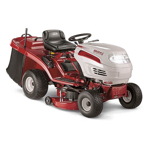 White outdoor riding lawn mower sales