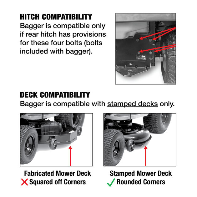 Riding Mower Bagger for 42- and 46-inch Decks &#40;2010- &#41;