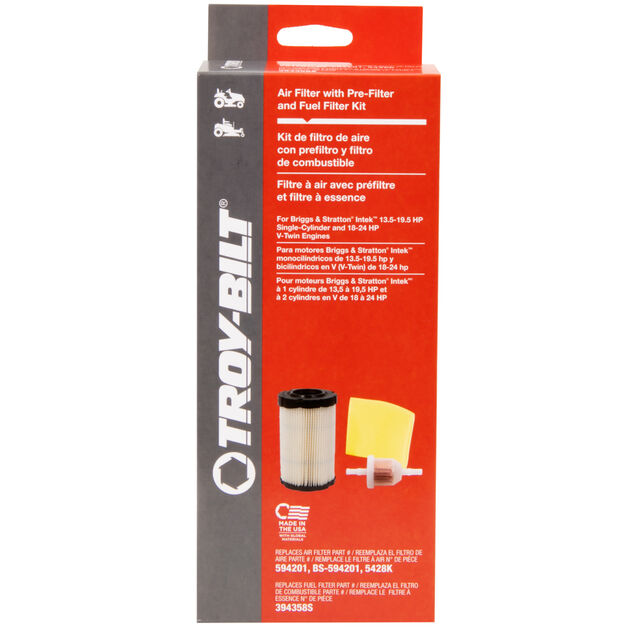 Air Filter with Pre-Filter and Fuel Filter Kit