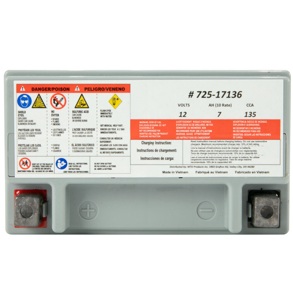 Mtd lawn mower best sale battery