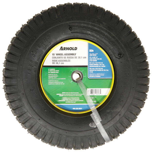 15&quot; x 6.00&quot;-6&quot; Wheel Assembly