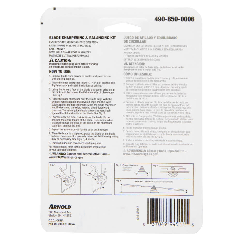 Arnold lawn mower clearance blade sharpener