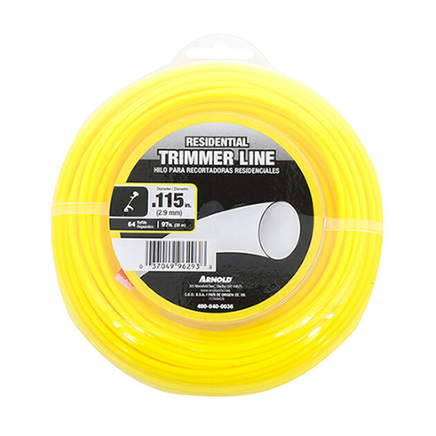 TRIMMER LINE 0.115&quot; RND 1/2  N