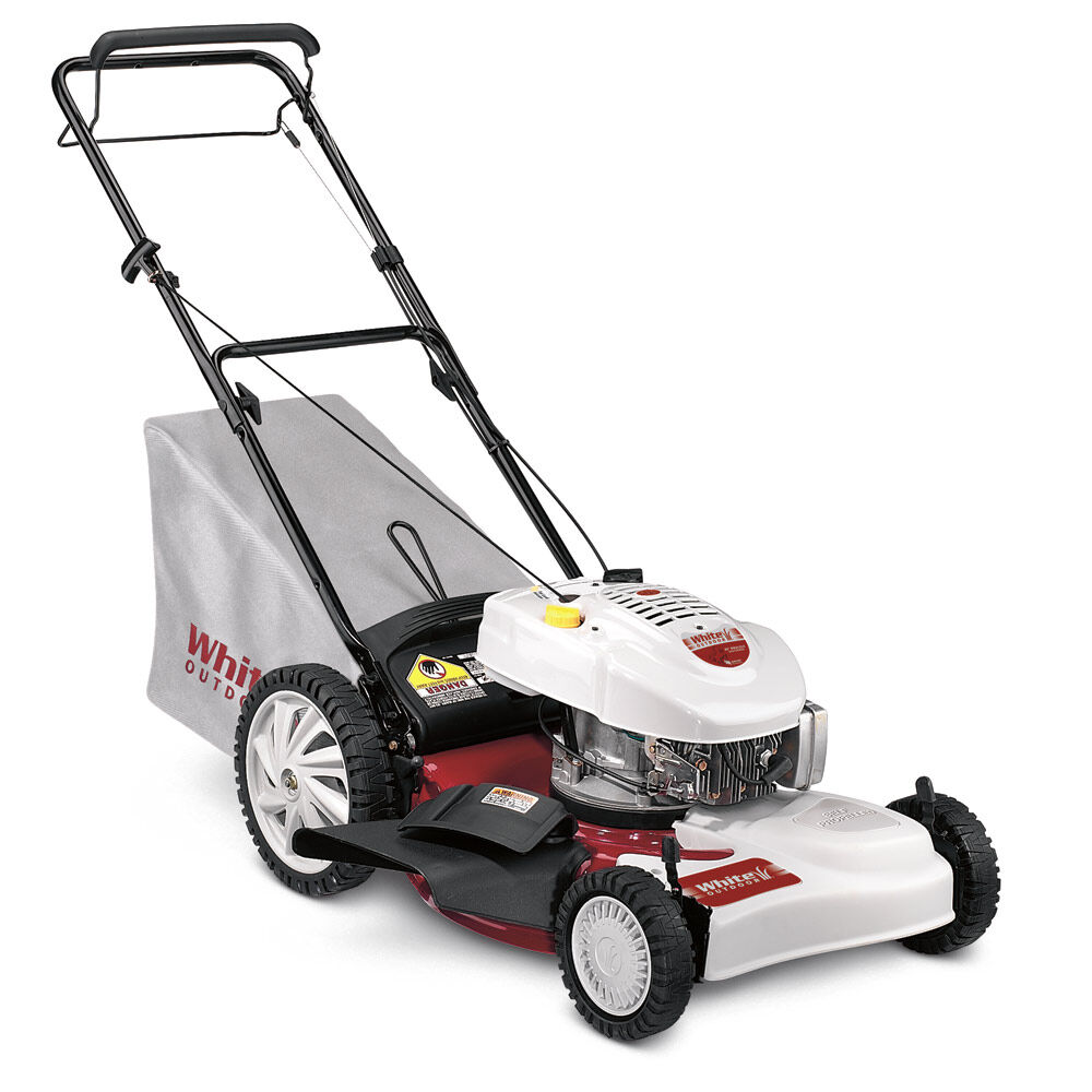 White on sale lawn mower