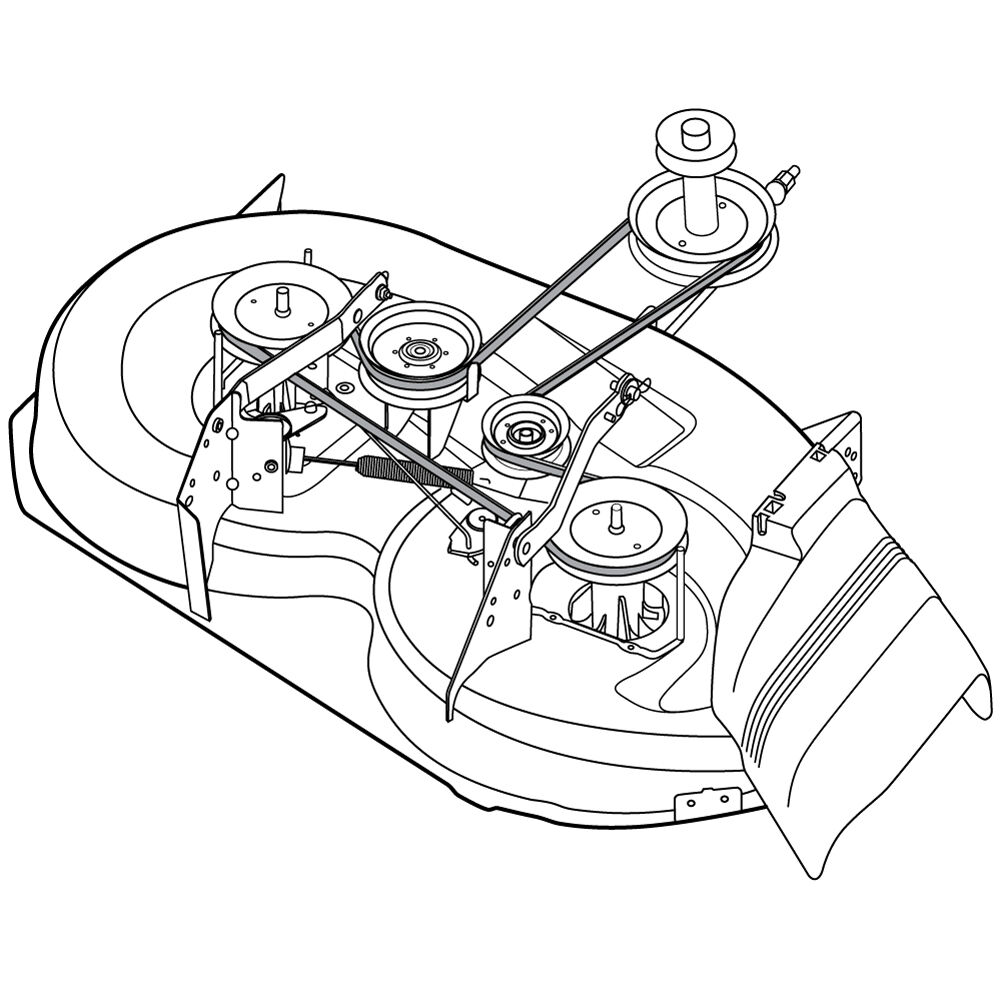 Craftsman 46 mower deck belt clearance