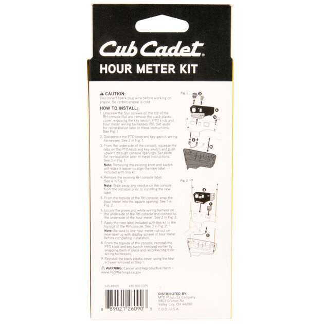 Ultima Hour Meter Kit