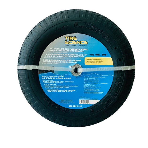 15&rdquo; Universal Air Filled Wheel with Tire Sealant
