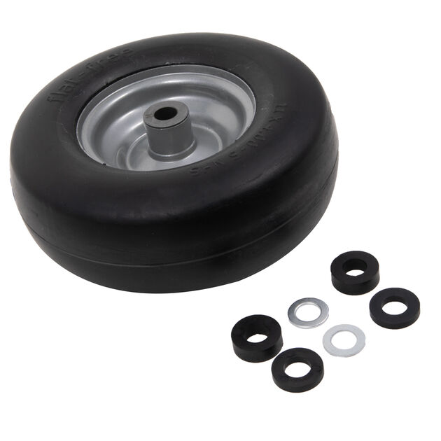 Flat Free Wheel Assembly, 11 x 4