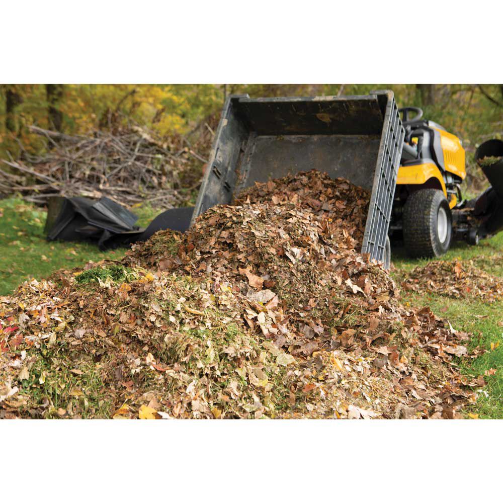 Leaf collection system for riding mower best sale