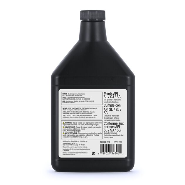 SAE 10W-30 Engine Oil - 17 oz