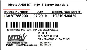 product identification label